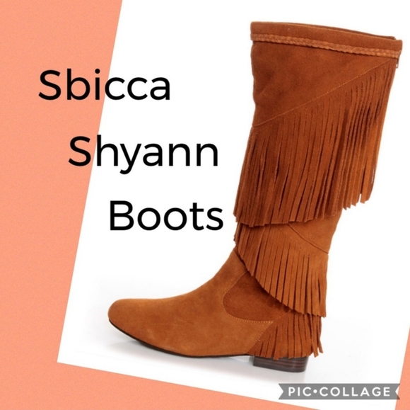 Sbicca Shyann Fringe Knee High Boots - Picture 1 of 6